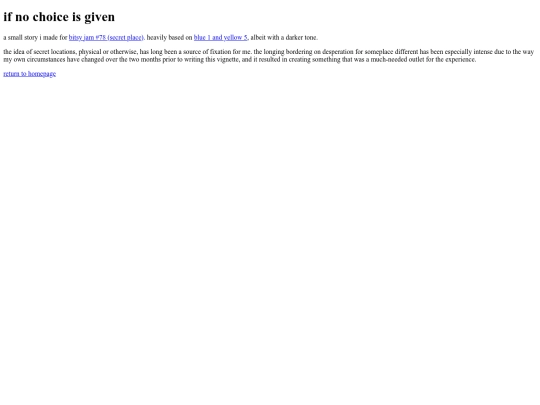 games/ifnochoiceisgiven screenshot