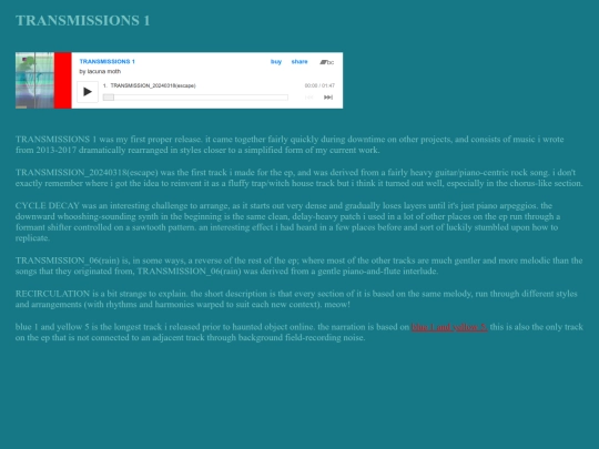 music/transmissions1 screenshot