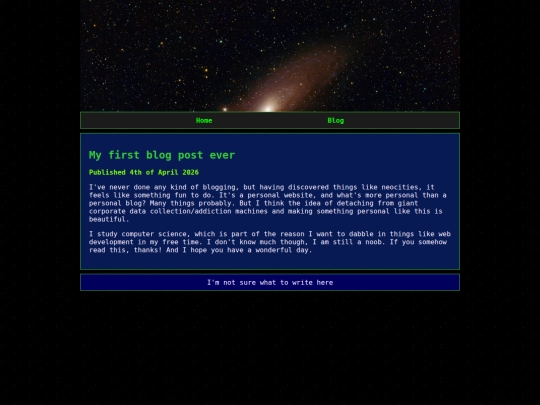 blog screenshot