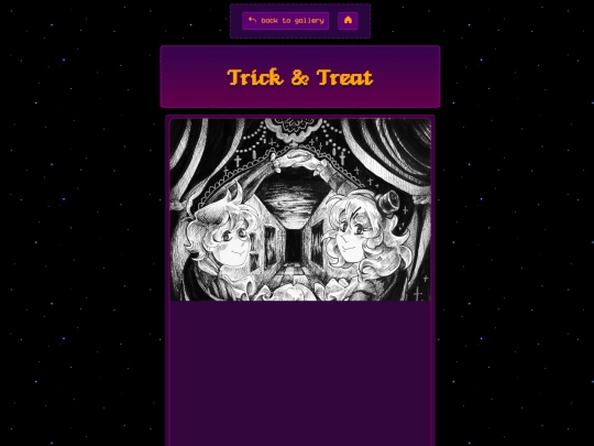 artgallery/tricktreat screenshot