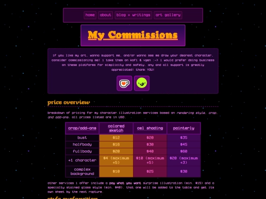commissions screenshot