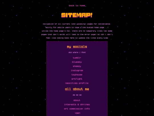 sitemap screenshot