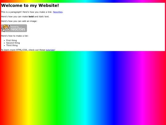 test screenshot