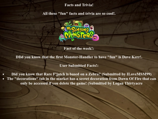 facts screenshot