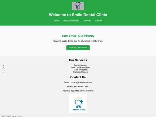 Appointment screenshot