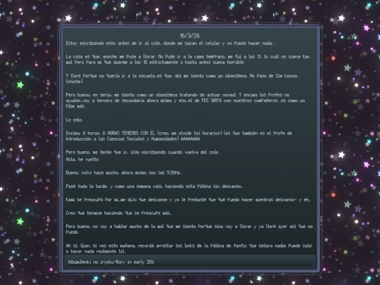 blog entries/firstentry screenshot