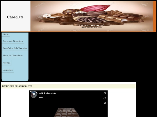 Beneficios_Chocolate screenshot