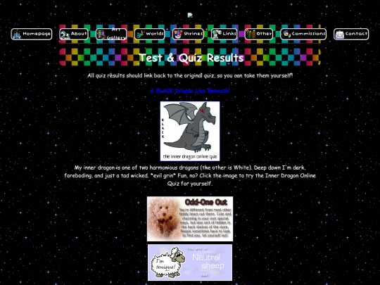 quizzes screenshot