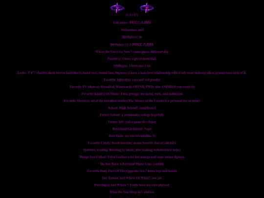 survey screenshot