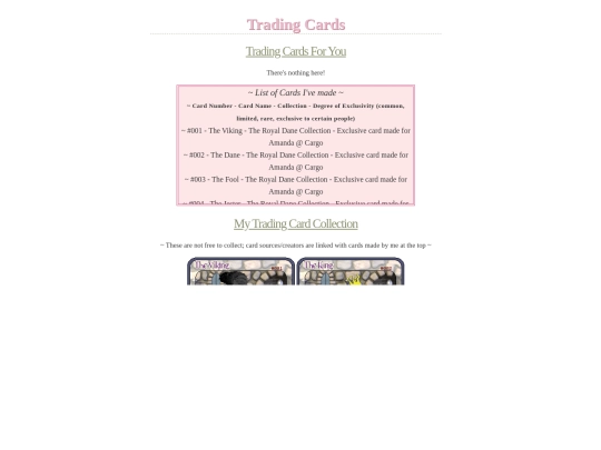 misc/tradingcards screenshot