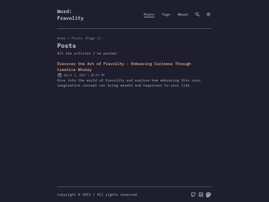 posts screenshot