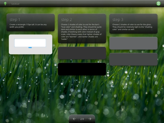tutorials/taskbar/2 screenshot