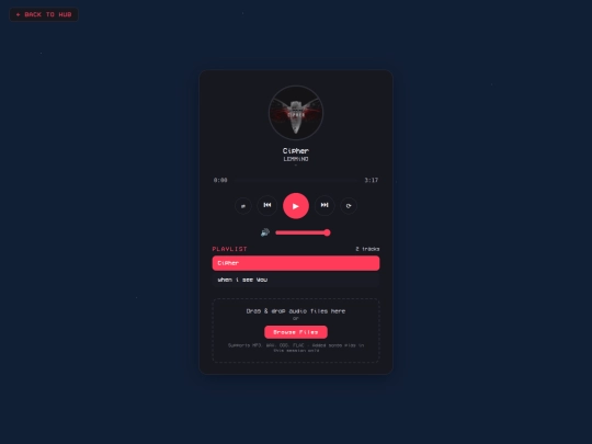 music player/player screenshot