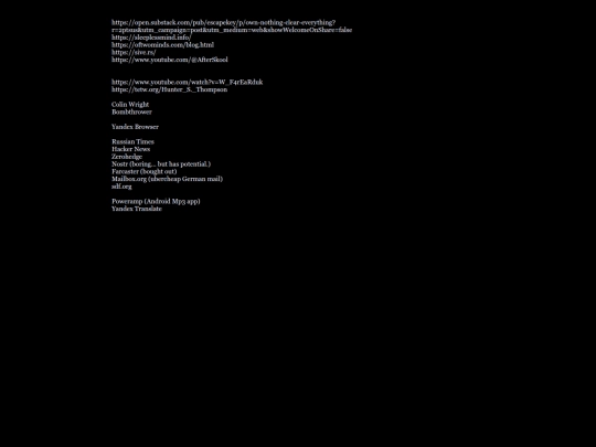 links screenshot