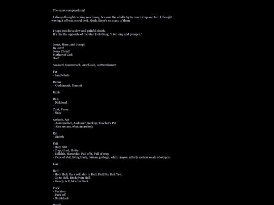 paper/curses screenshot