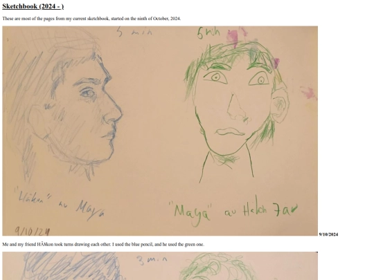 pages/artSketchbook screenshot