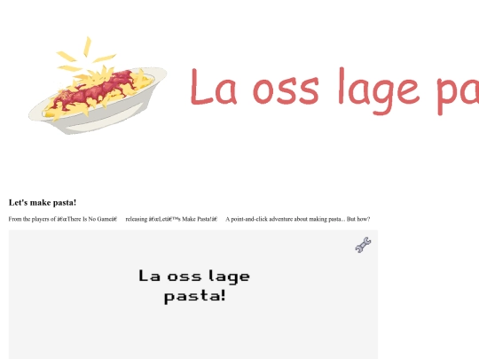 pages/gamePasta screenshot