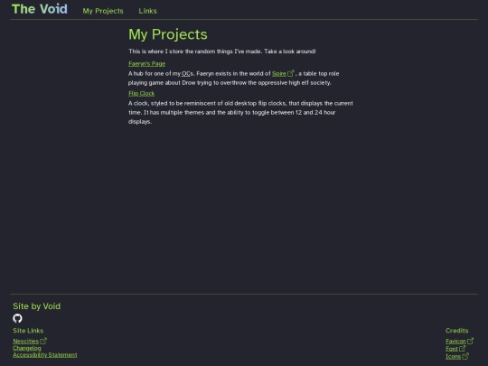 projects screenshot