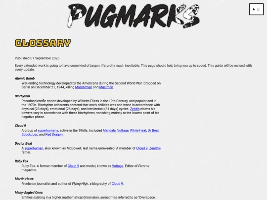 glossary screenshot