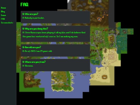faq screenshot