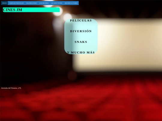 Cines JM/inicio screenshot