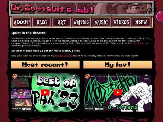 videos screenshot