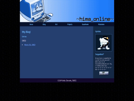 blog/blogindex screenshot