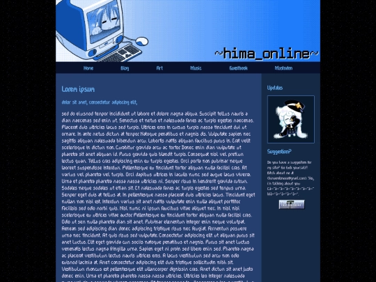 blog/entries/template screenshot
