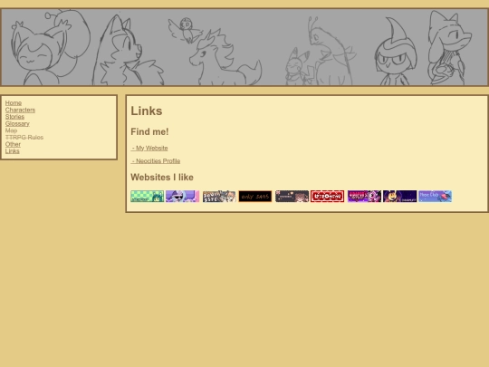 links screenshot