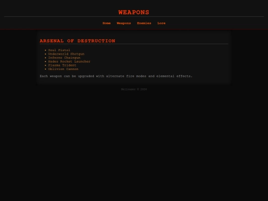 weapons screenshot