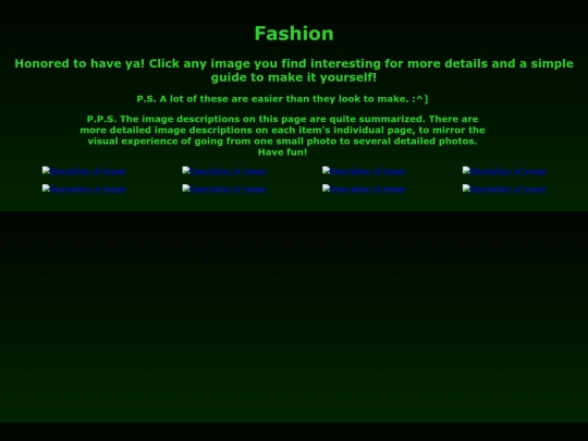 pages i think/fashion screenshot