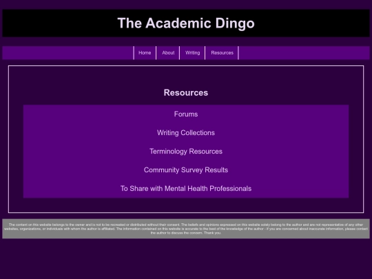 resources screenshot