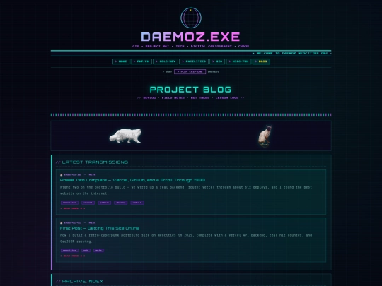 blog screenshot