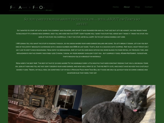 FAFO/About screenshot