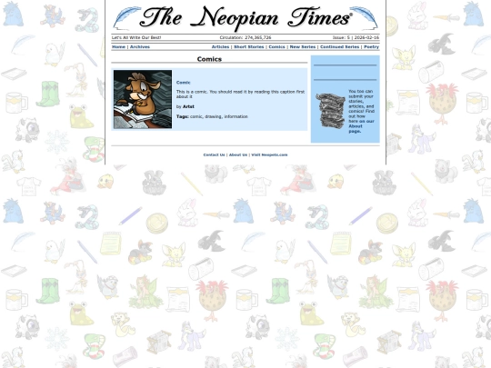 Projects/Programming/NeoPost/Issue5/Comics screenshot