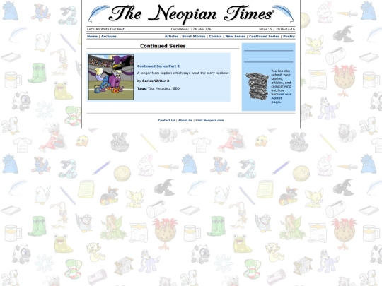 Projects/Programming/NeoPost/Issue5/ContinuedSeries screenshot