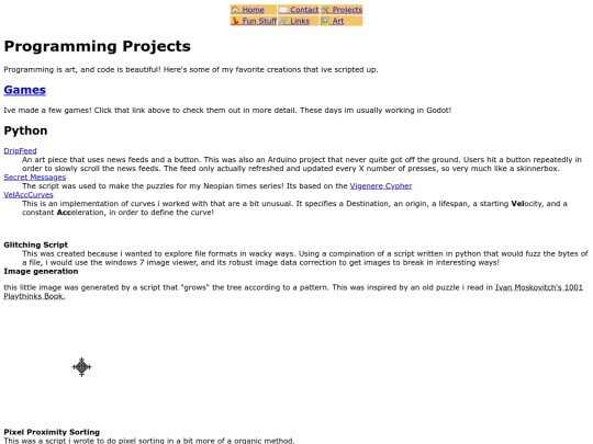 Projects/programming screenshot