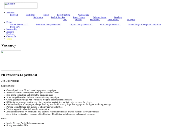 PR Executive screenshot