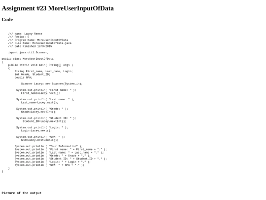 intro/Assignments/23/MoreUserInputOfData screenshot