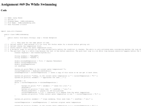 intro/DoWhileLoops/69/DoWhileSwimming screenshot