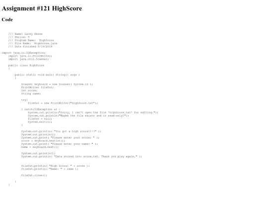 intro/FileIP1/121/HighScore screenshot