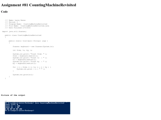 intro/ForLoops/81/CountingMachineRevisited screenshot