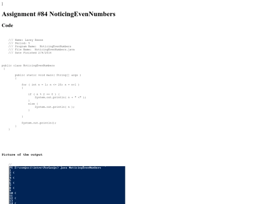 intro/ForLoops/84/NoticingEvenNumbers screenshot