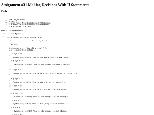 intro/If+Statements/31/MakingDecisionsWithIfStatements screenshot