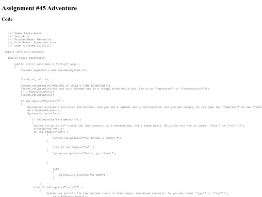 intro/IfStatementsPartTwo9/45/Adventure2 screenshot
