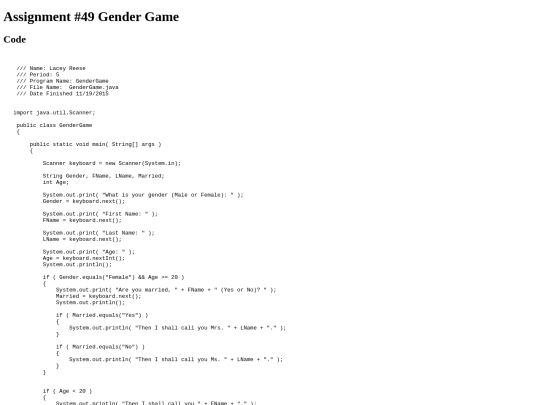 intro/IfStatementsPartTwo9/49/GenderGame screenshot