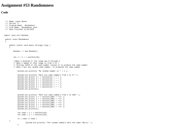 intro/IfStatementsPartTwo9/53/Randomness screenshot