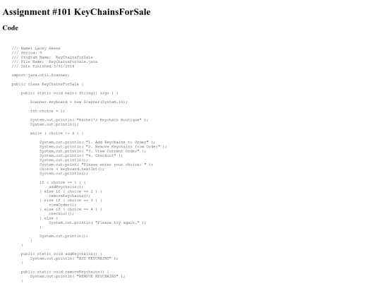 intro/Methods/101/KeyChainsForSale screenshot
