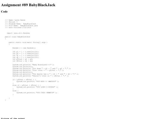 intro/RandomNumbers2/89/BabyBlackJack screenshot
