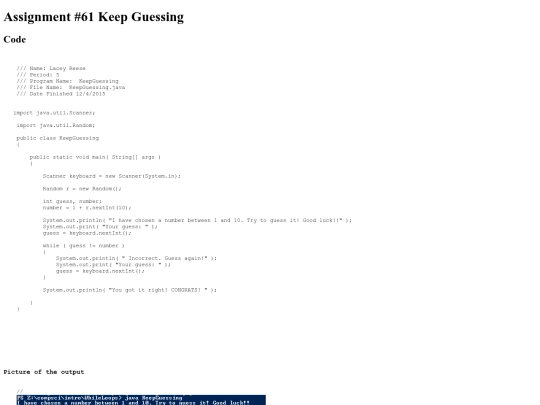 intro/WhileLoops/61/KeepGuessing screenshot